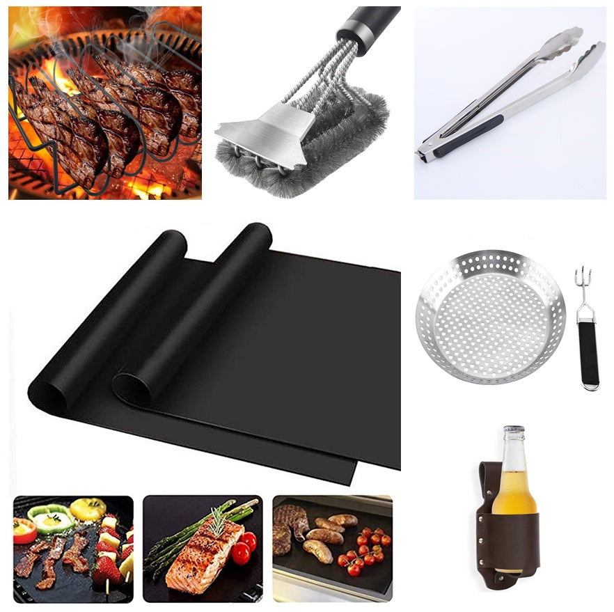 Non Stick BBQ Grill Tools Steak Chicken Grill Household Cooking Grill