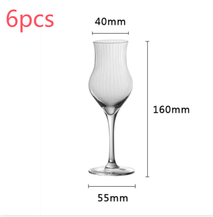 Tulip Shaped Lead Free Crystal Glass Tumbler