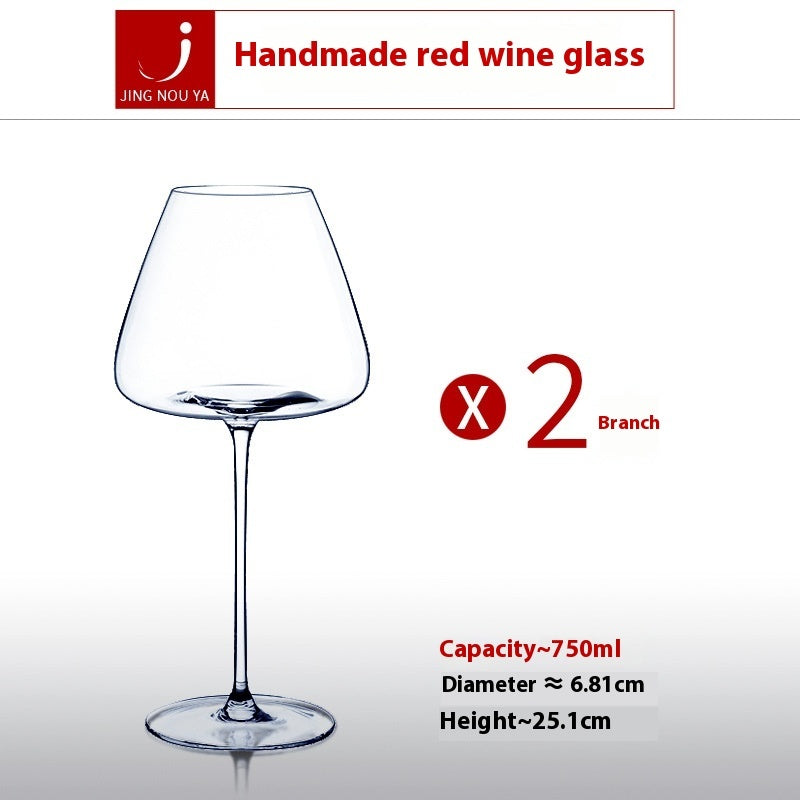 Elegant Crystal Glass Goblet Style Household Drinking Tumbler Cup