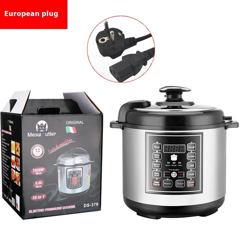 5L Multi Function Electric Pressure Cooker Intelligent Timer Rice Cooker