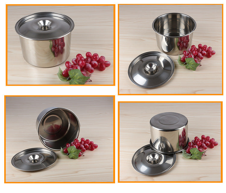 Stainless Steel Non Magnetic Stock Pot Seasoning Storage Box