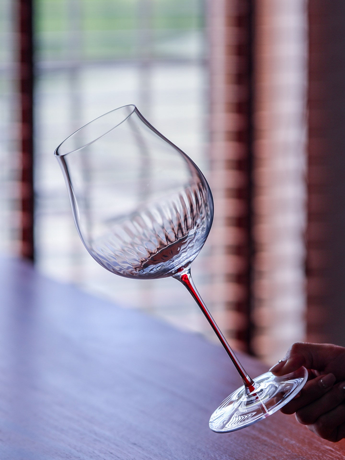 Burgundy Style Crystal Glass Elegant Household Drinking Goblet