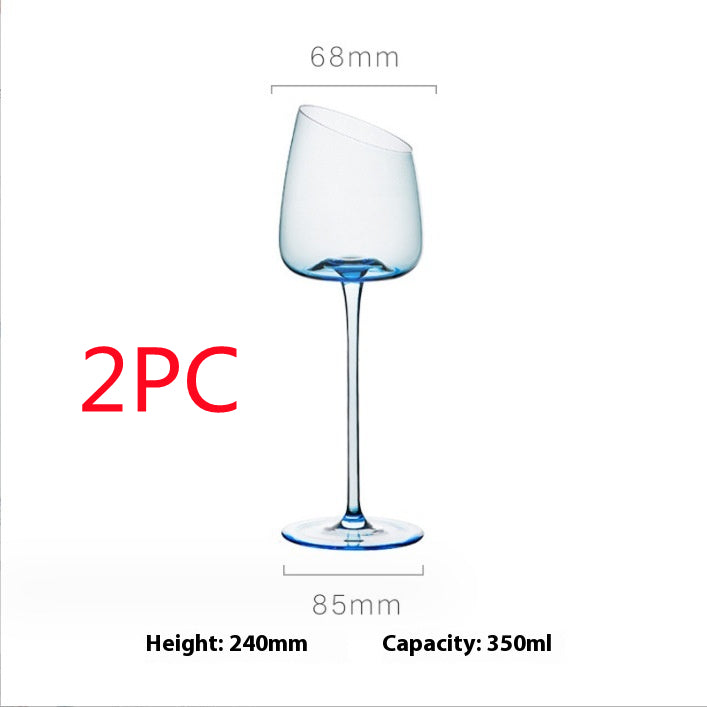 Klein Blue Crystal Glass Elegant Drinking Goblet