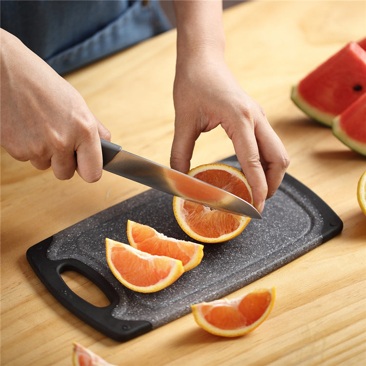 Imitation Marble PP Hanging Plastic Cutting Board Set Three Piece
