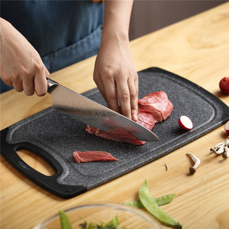 Imitation Marble PP Hanging Plastic Cutting Board Set Three Piece